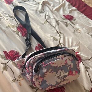 adidas Floral Mini Crossbody Bag in Blue & Pink